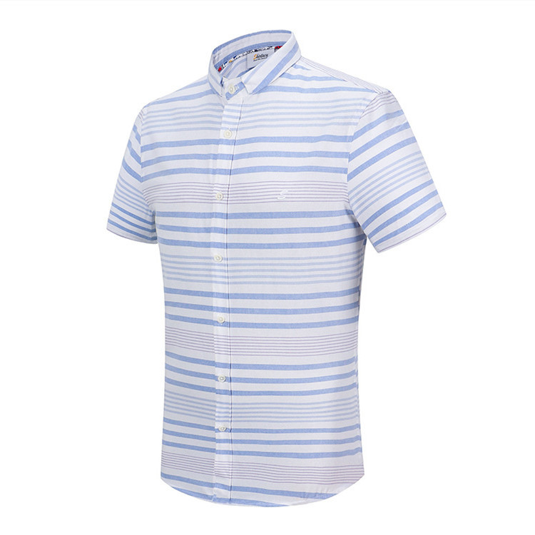 Αντιεπιληπτικό Custom Logo Button Up Short Sleeve 100% βαμβάκι Παιδικά πουκάμισο Παιδιά πουκάμισο