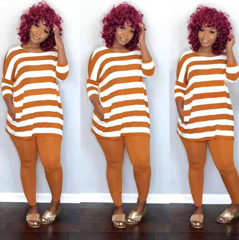 2021 Anti-UV Casual 2 Piece Set Strip Leisure Off Shoulder Set Top And Pant Set Running Τρέξιμο για τρέξιμο